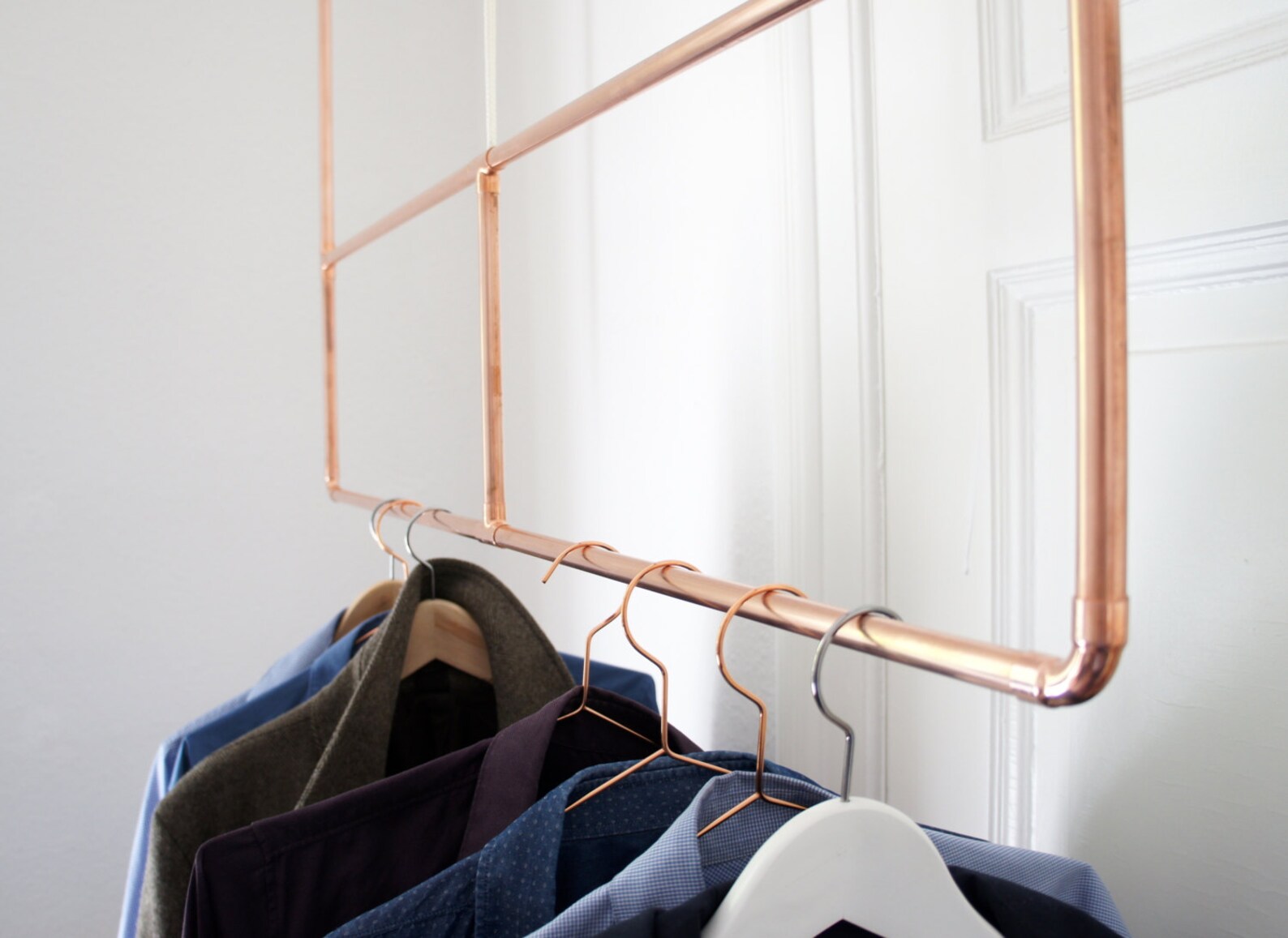 Copper Clothes Hanger Etsy