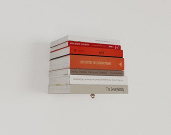 Silver ball - floating bookshelf - various sizes - books - magazines - art books - invisible wall shelf -