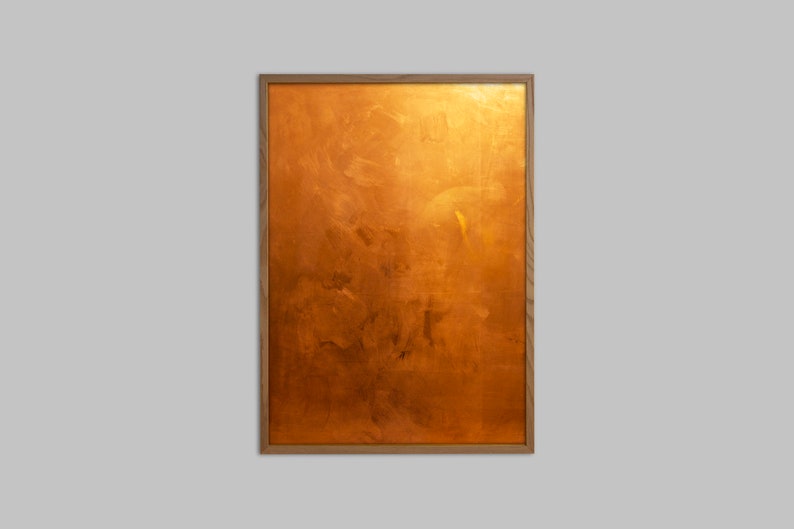 Copper magnetic board / whiteboard in oak frame - copper - handmade - various sizes - writable