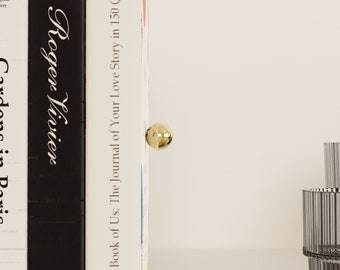 重い本のための金縁のグリーンアゲートブックエンド：クリスタルブック