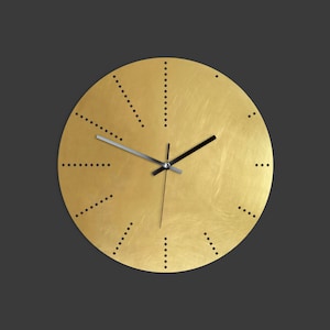 Pure Brass Dots Wall Clock - multiple sizes