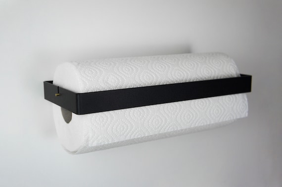 Black Steel Küchenrollenhalter für Wand