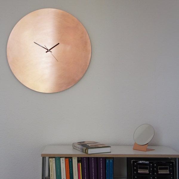 Copper Wall Clock Etsy