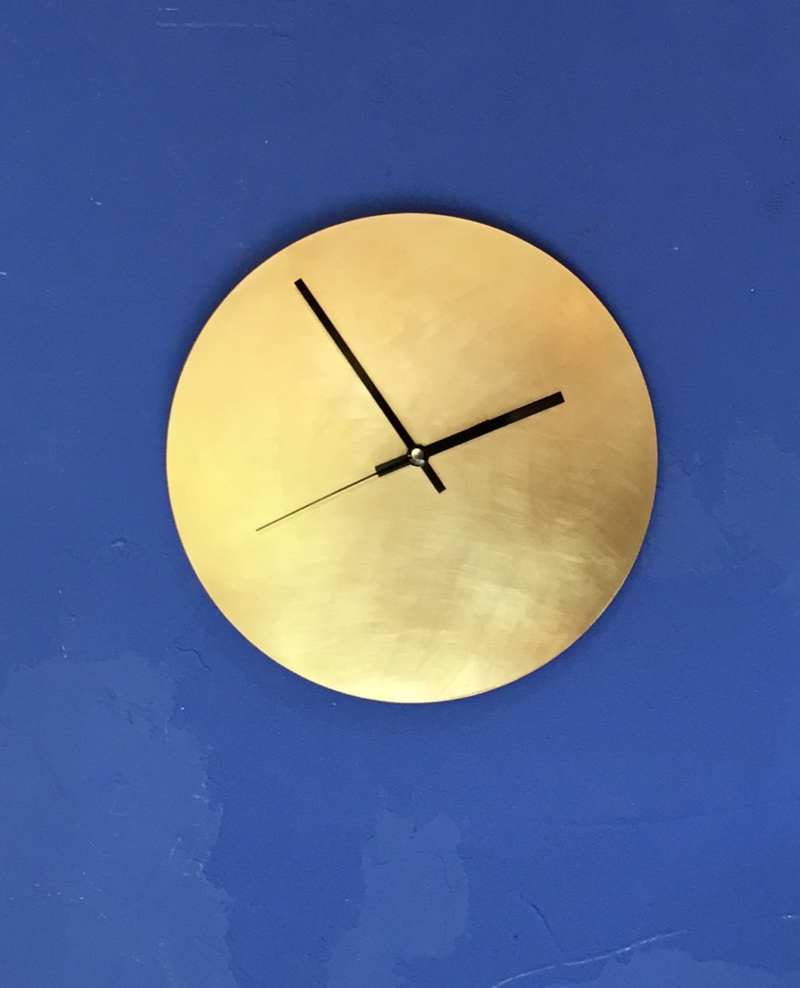 Pure Brass Wall Clock Multiple Sizes Completely Silent Etsy UK