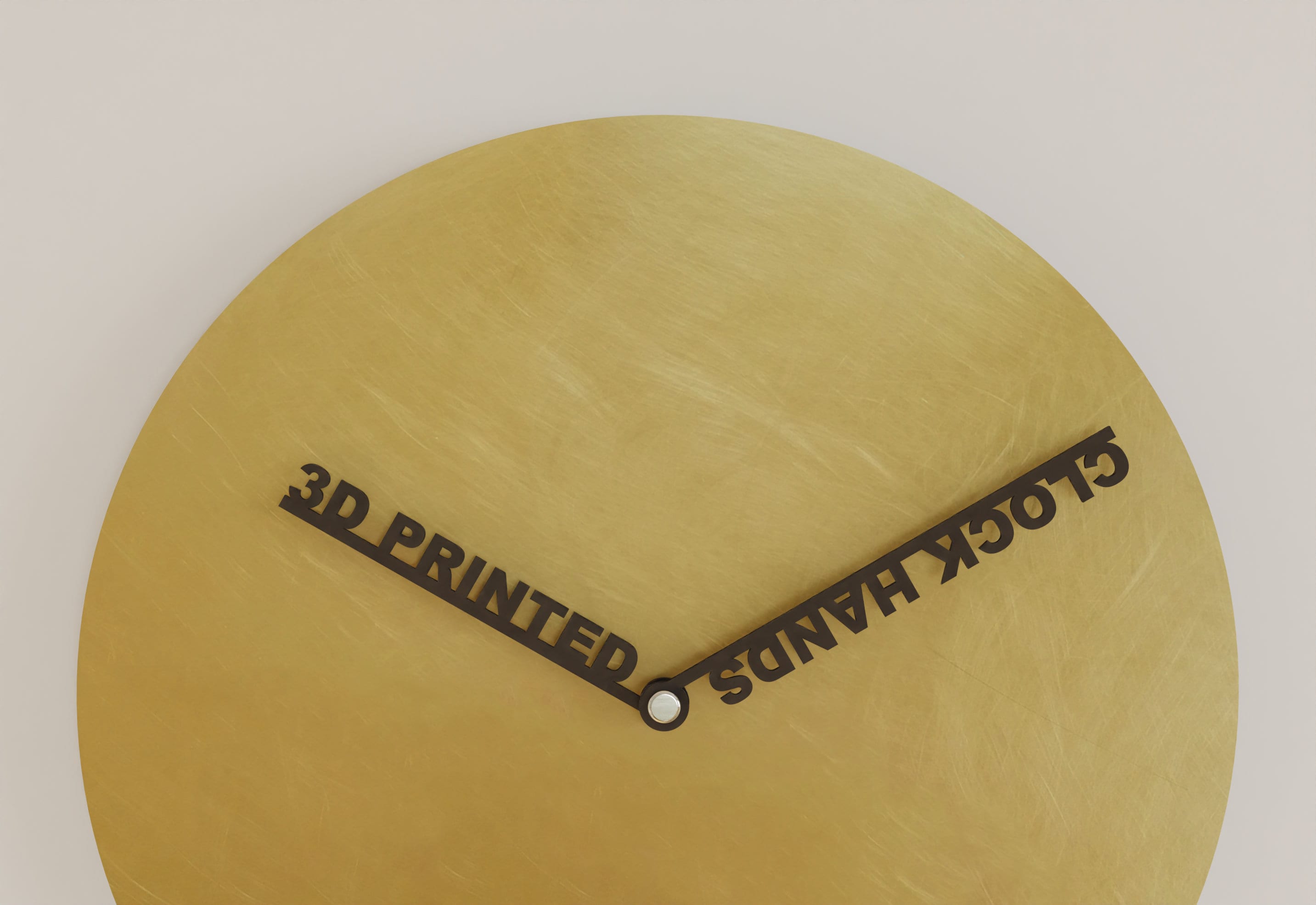 Horloge Murale Personnalisable - Aiguilles D'horloge Impression 3D Horloge En Laiton Différentes Tailles Silencieuse