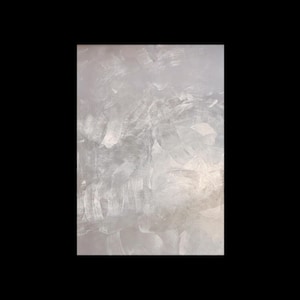 Tableau magnétique argenté / tableau blanc - feuille métallique faite à la main - inscriptible - tableau mural