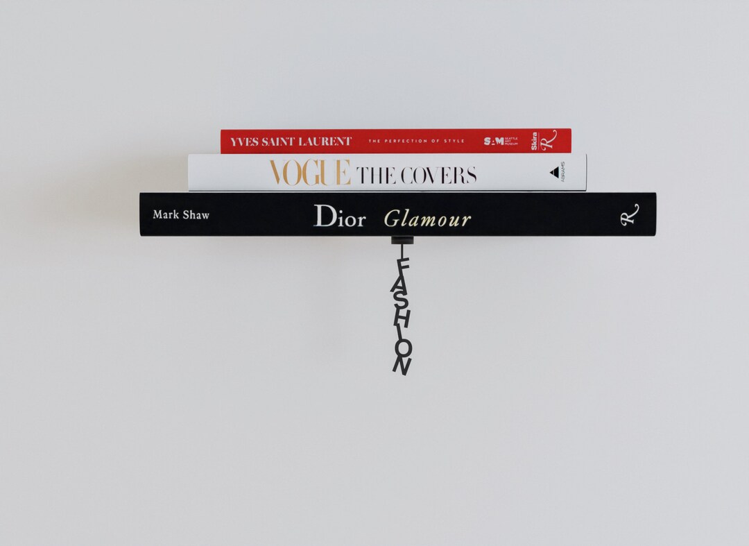 Invisible Floating Book Shelf With Personalized Text Sign Etsy