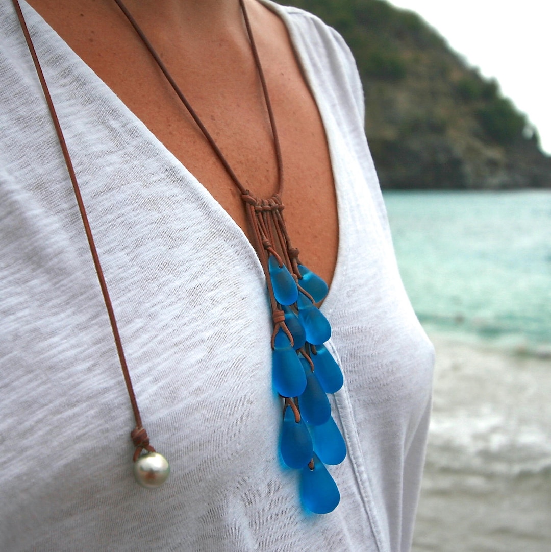 アクセサリー seya. CLAY GLASS DROP NECKLACE seya. CLAY GLASS DROP NECKLACE