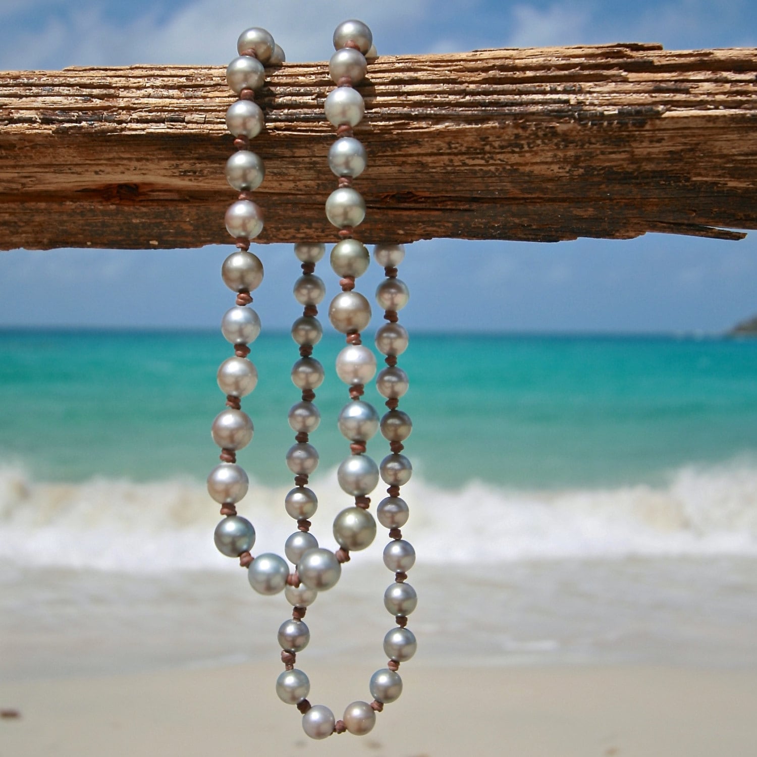 Buy Seashells Necklace With Vintage Pearls Beads Beach Jewelry Online in  India - Etsy