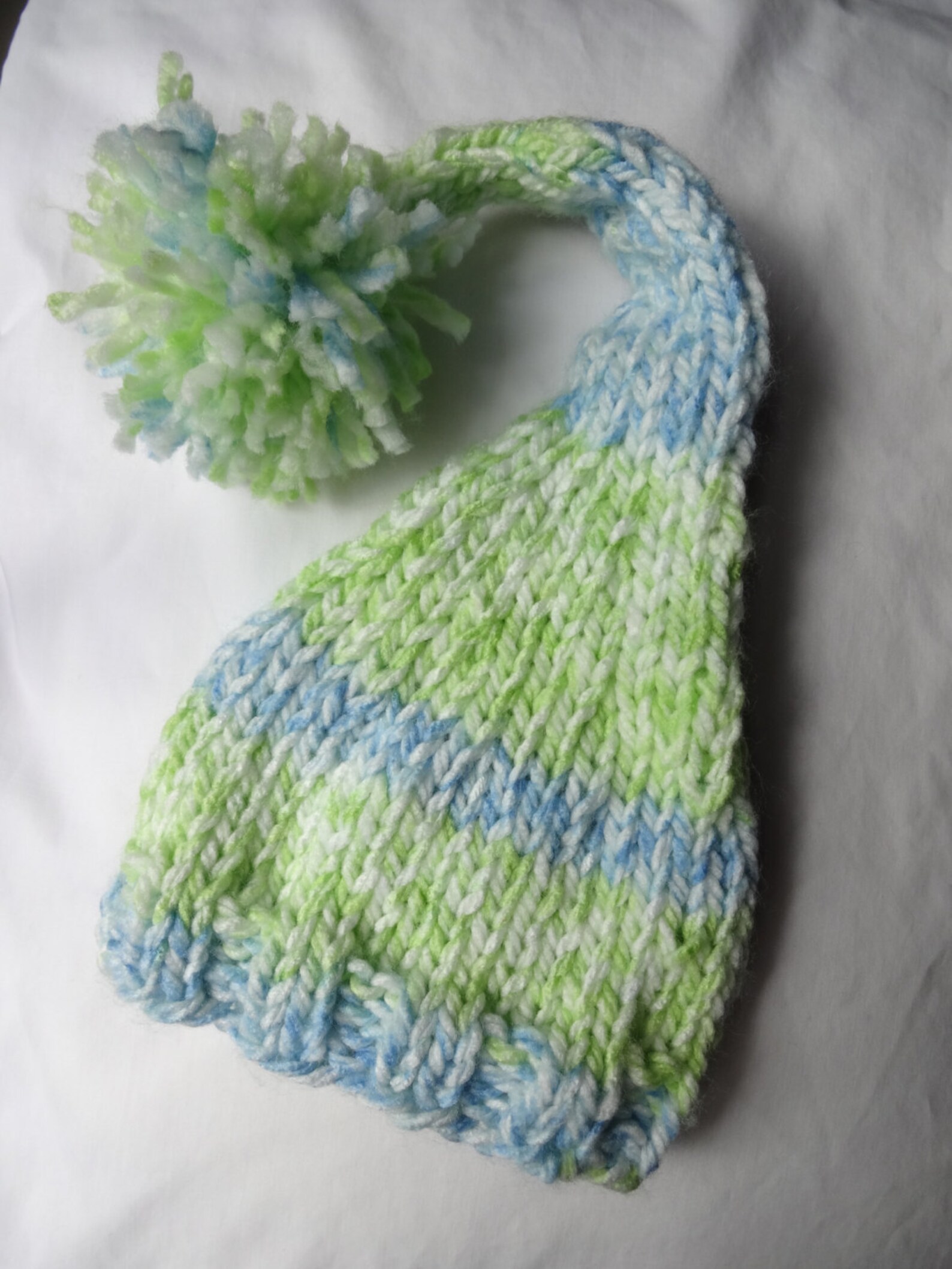 Hand Knit Baby Boy Hat Knit Newborn Hat Newborn Photo Prop Etsy