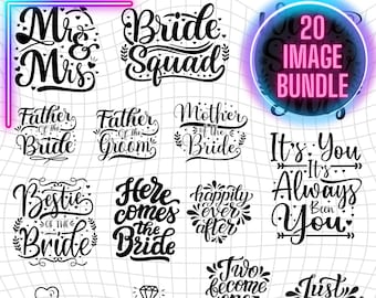 Bachelorette / Bridal Shower / Wedding / Bride to be / Engagement Party SVG Bundle - Instant Download