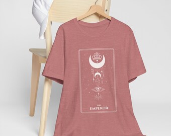 The Emperor Tarot Card / Authority / Stability / Structure / Control / Order / Discipline Unisex Jersey Short Sleeve Tee