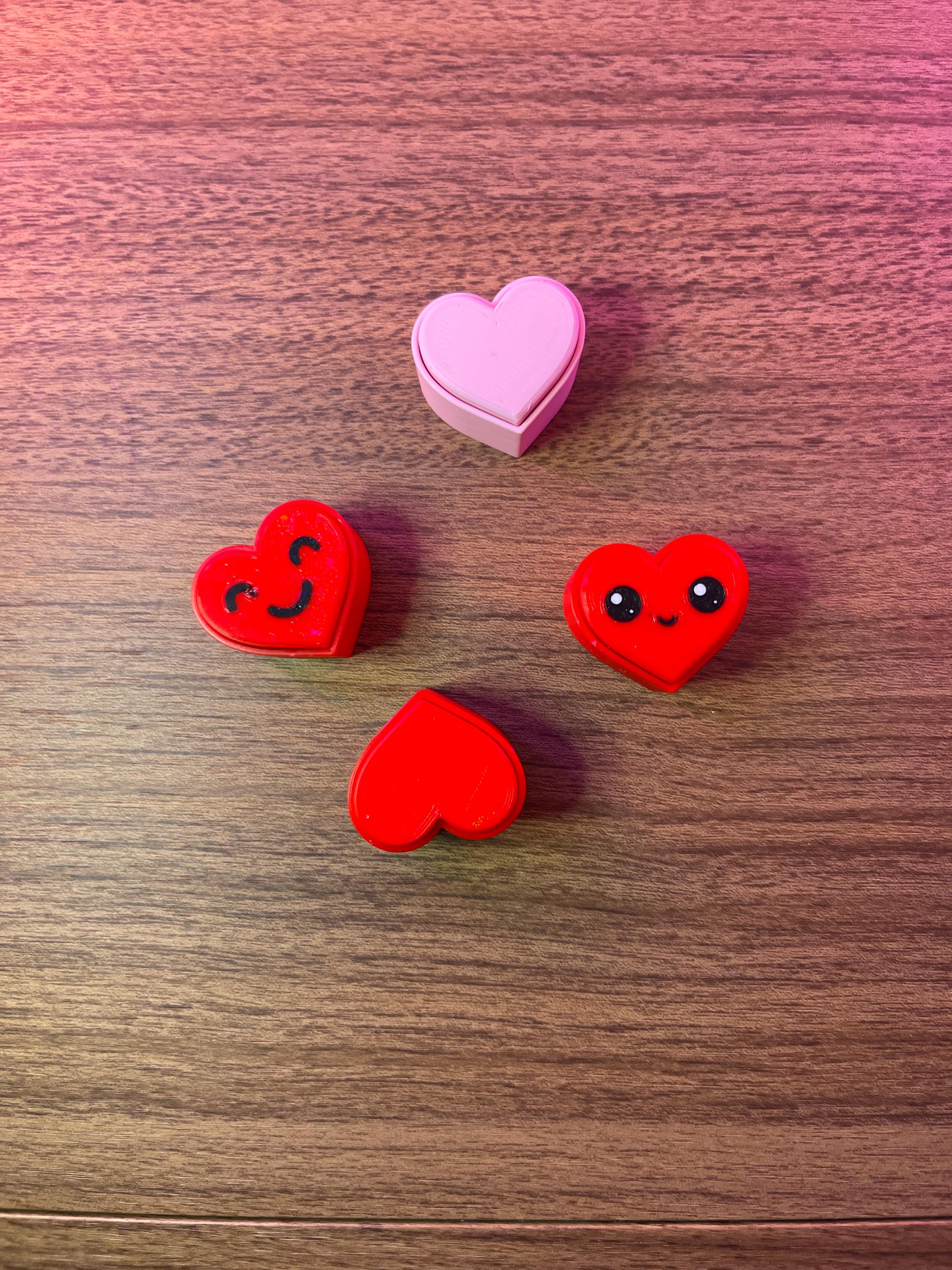 Lil Heart Fidget Clicker – 3D Print File Valentine • Mechanical Clicker ...