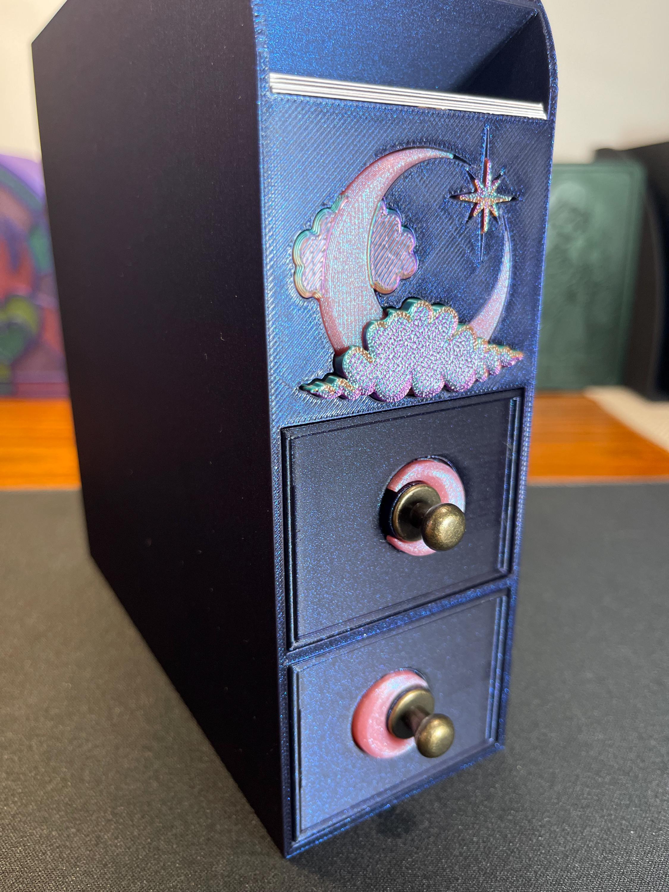 Drawer Annotation 3D Printed Bookshelf Organizer – Annotation Station With Drawers - Etsy