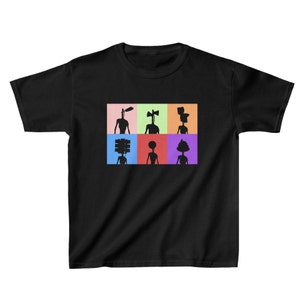 サイレンヘッド / サイレンヘッドファミリーキッズヘビーコットンTシャツ