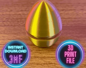 Clicker de Páscoa em Formato de Ovo de Páscoa – Arquivo para Impressão 3D • Clicker Mecânico • DOWNLOAD DIGITAL