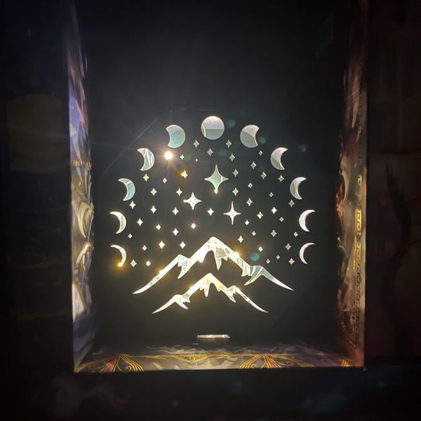 Night Court Lantern – ACOTAR-Inspired Fairy Light Book Nook Decor (Physical Item)