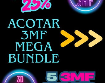 ACOTAR Velaris Book Nook 3D Print Files: LED Cityscape Bundle (Digital Download 3MF)