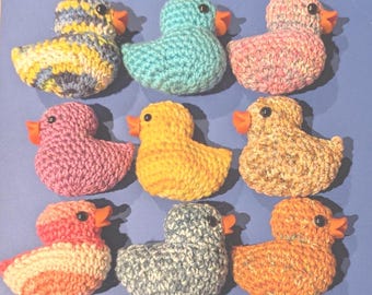 Handmade Crochet Amigurumi Stuffed Animal Cruise Ship / Jeep Ducks Duckies for Hiding