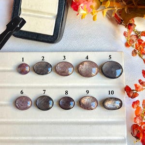 Natural Star Ruby Gemstone 10 Piece Set, Genuine Ruby Cabochons, Natural Star Ruby Stones, Loose Gemstones for Jewelry Making