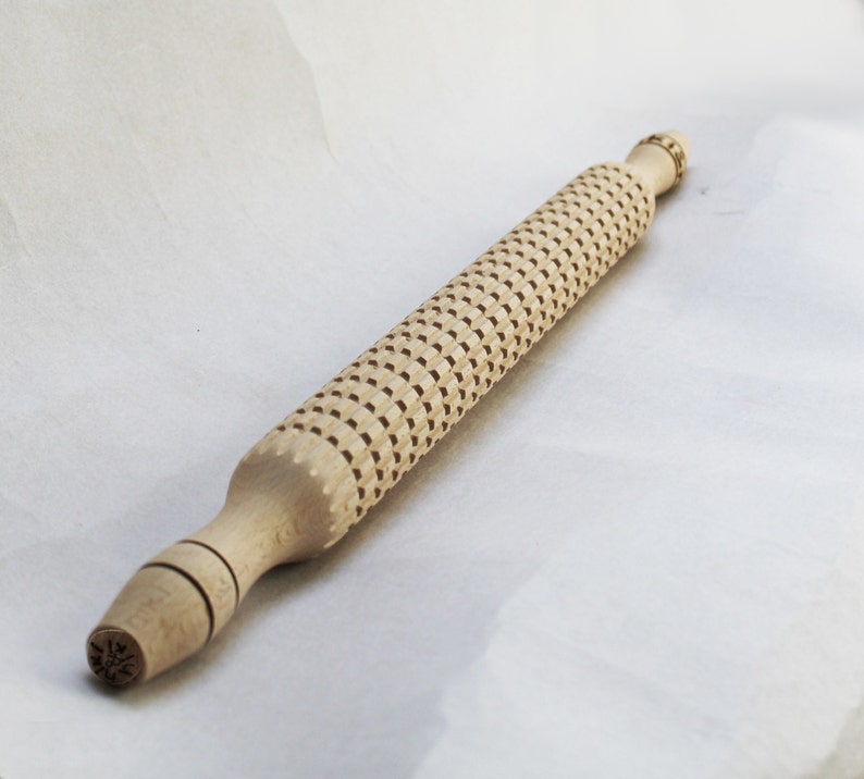 Felting Tool with grooves and handles. The Big One. Handmade Wooden Tool for Wet and Nuno Felting. image 1