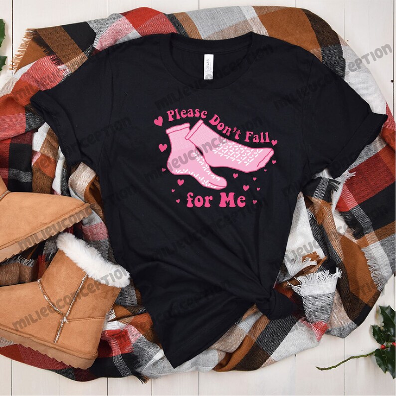 Dont Fall for Me Valentines Day Non Slip Socks Nurse PCT CNA Svg, Funny