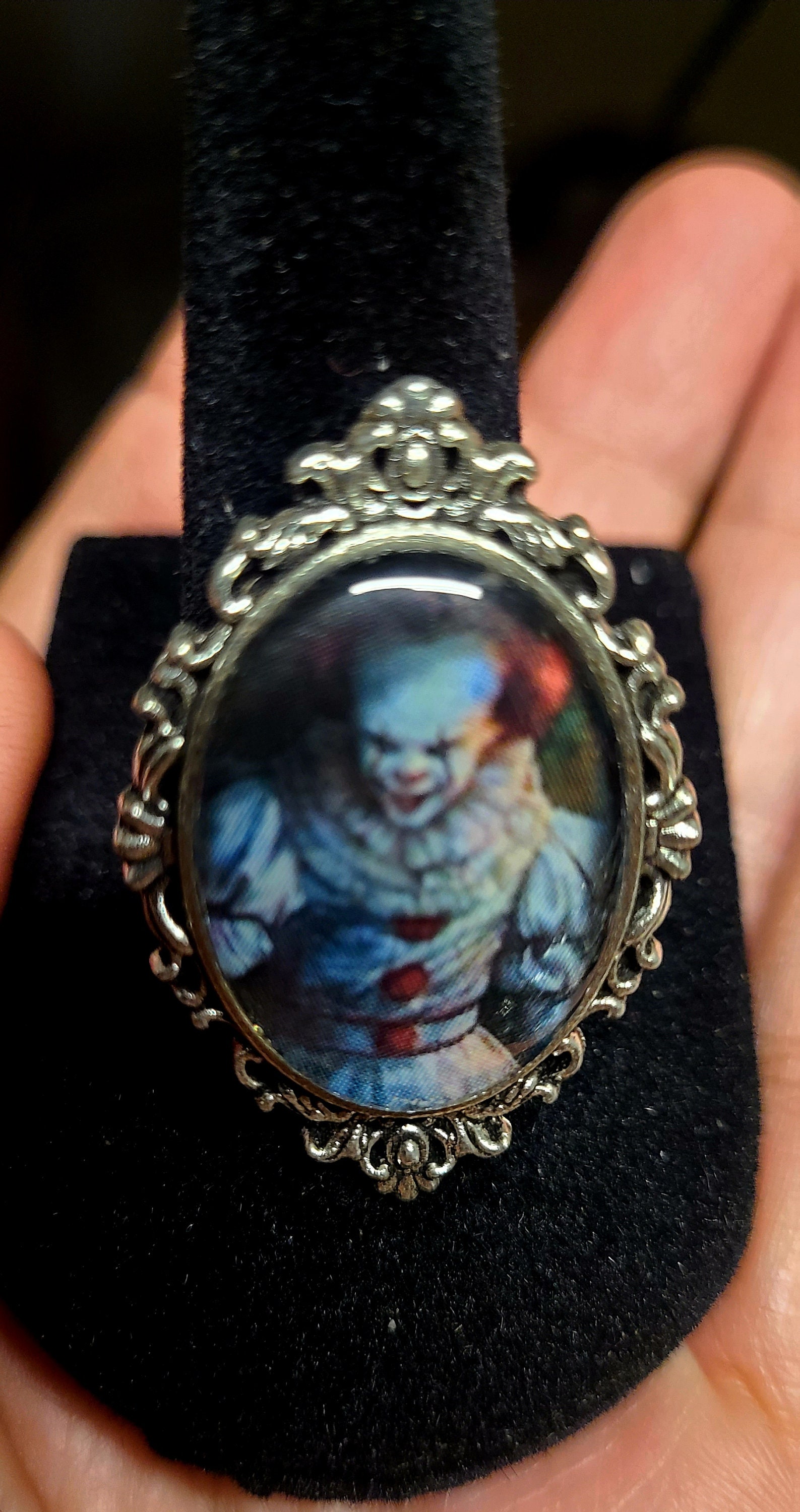 Gothic Cameo Ring. You Choose Image. Horror Serial Killer. Michael ...
