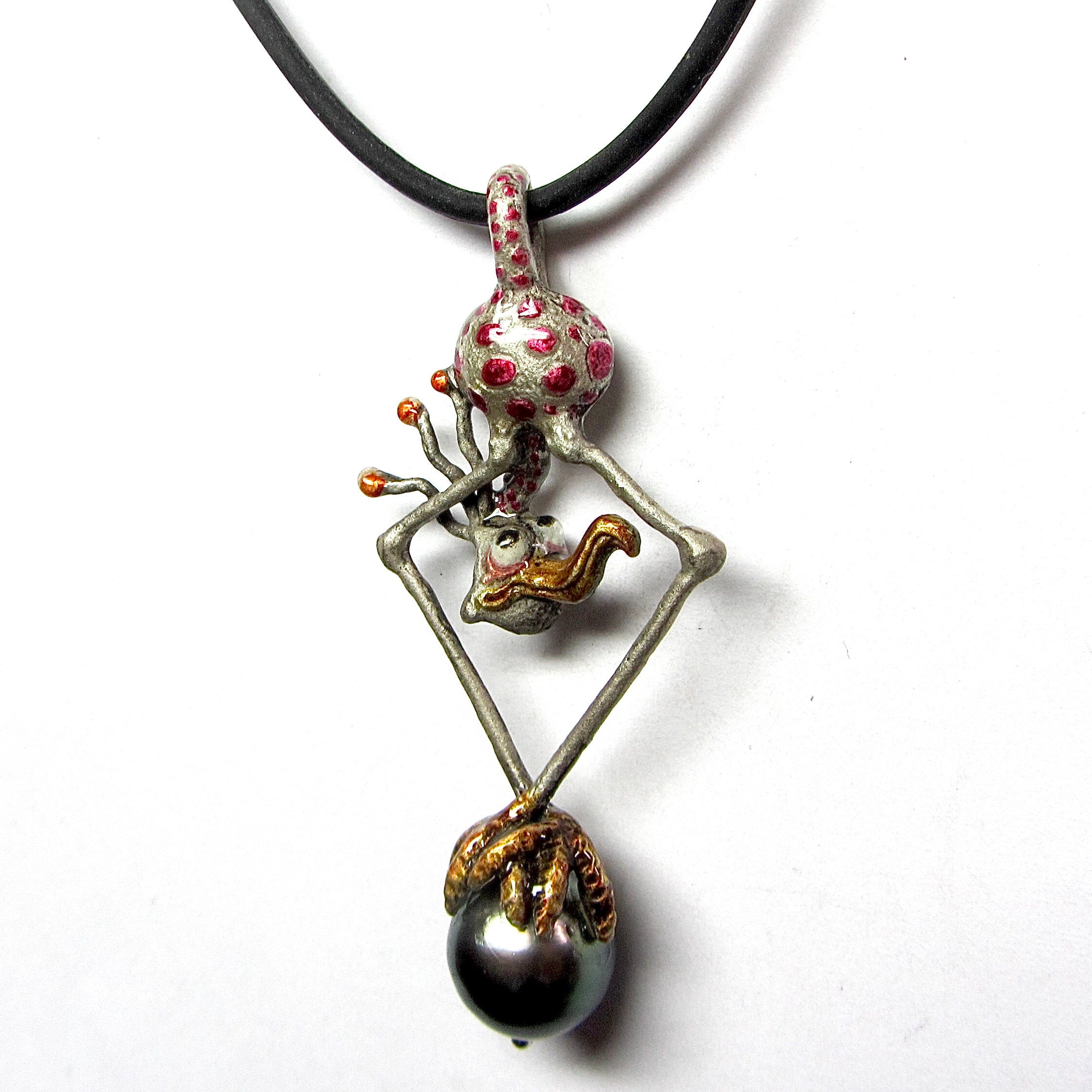WS NECKLACE - BiRD - PiNK main image 1