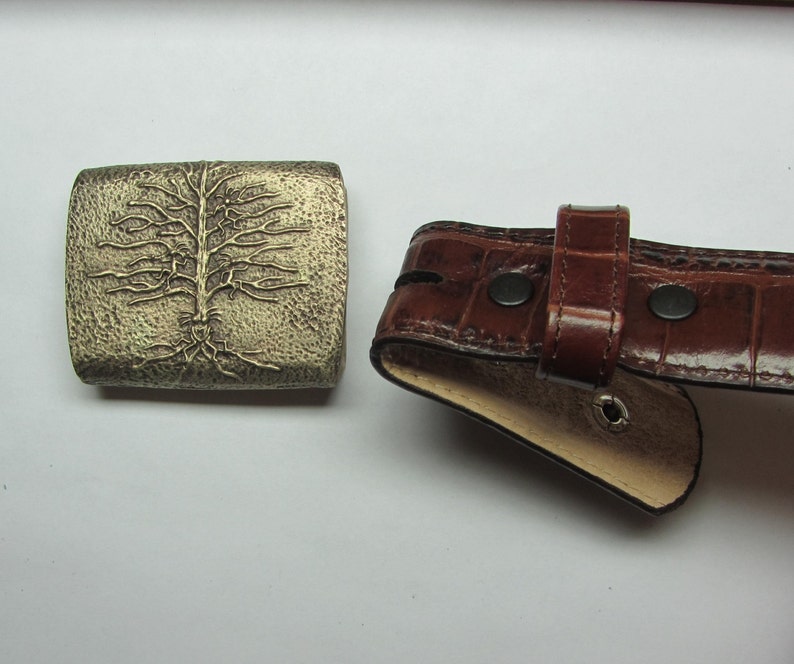 Personalized Family Tree Bronze Belt Buckle With up to Five Etsy