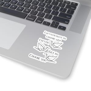 Paper Cranes Die-Cut Sticker| Dramione Sticker| Fan fiction sticker| Hermione| Draco