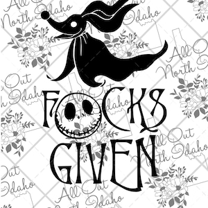 Zero fcks Svg & PNG digital download