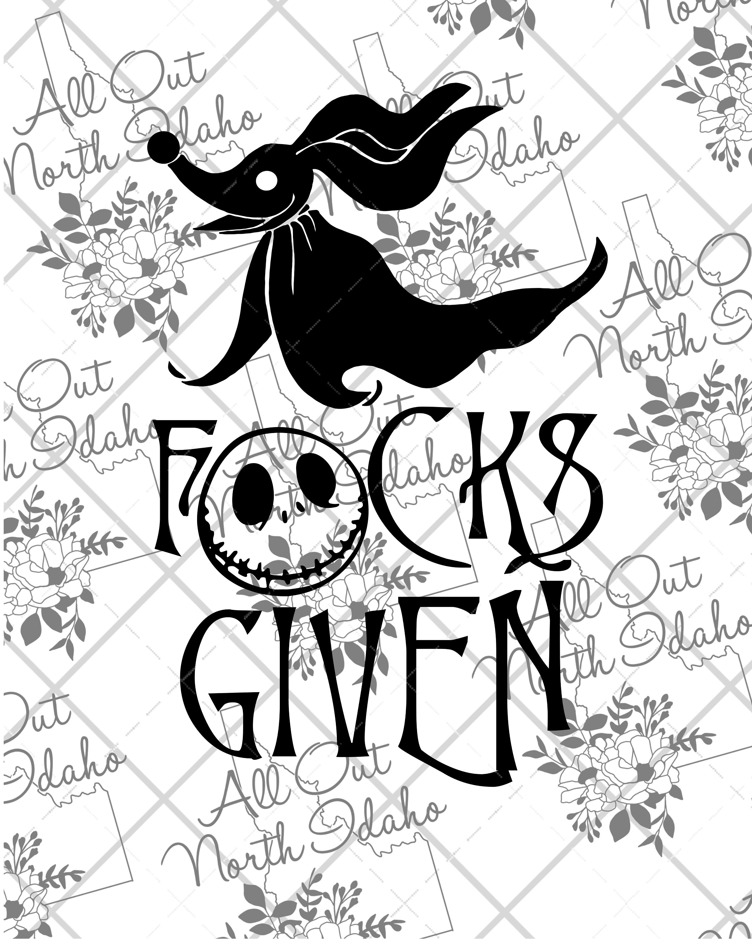 Zero fcks Svg & PNG digital download