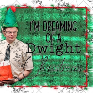 Dwight Christmas png digital download