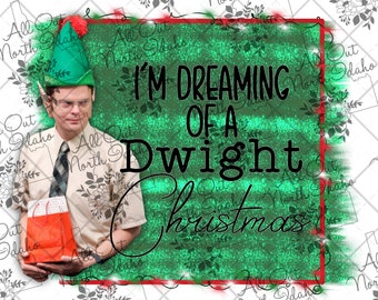 Dwight Christmas png digital download