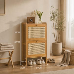 schuhregal minimalistisch Cremefarbenes aus mattiertem Metall WOOD