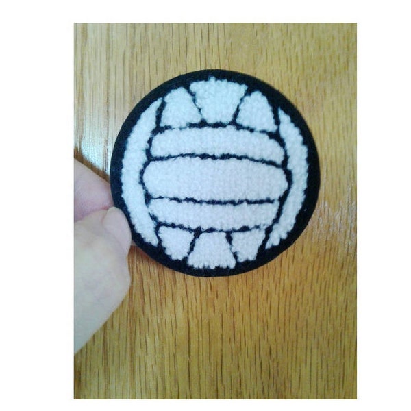 Volleyball - Sports - PE - Gym - Coach - Embroidered Chenille Iron On Patch - B