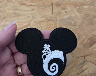 Mickey Mouse - Jack Pumpkin King - Nightmare - Christmas - Embroidered Iron On Applique Patch