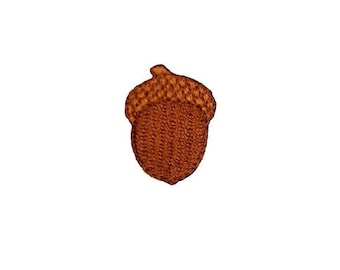 Acorn - Fall - Autumn - Oak Tree - Embroidered Iron On Applique Patch - P