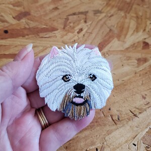 Dog - Terrier - Westie - Pet - Embroidered Iron On Applique Patch