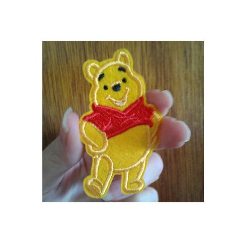 Bear Cartoon Embroidered Iron On Applique Patch B image 1