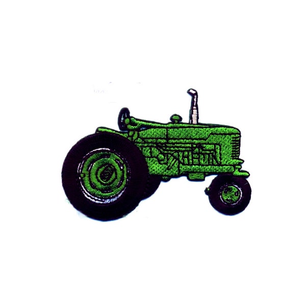 Tractor - Farm - Farming - Farmer - Green Embroidered Iron On Patch Applique Patch - Crafts - Shirt Logo