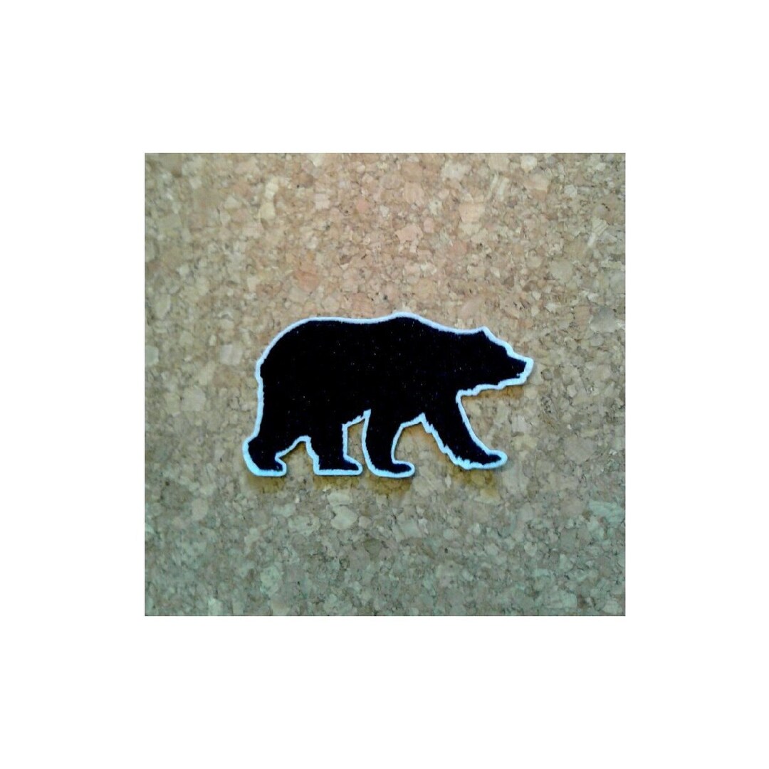 Black Bear Wild Animal Team Logo Grizzly Embroidered - Etsy