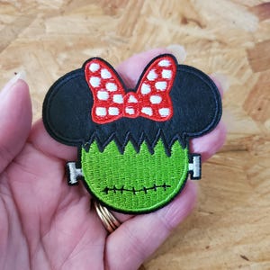 Minnie Mouse - Monster - Frankenstein - Halloween - Iron On Patch