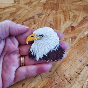 Eagle - Bird - American Bald Eagle - Iron On Applique Patch - Crafts - Patriotic