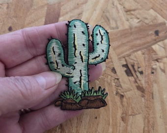 Cactus - Desert - Southwestern Embroidered Iron On Applique Patch