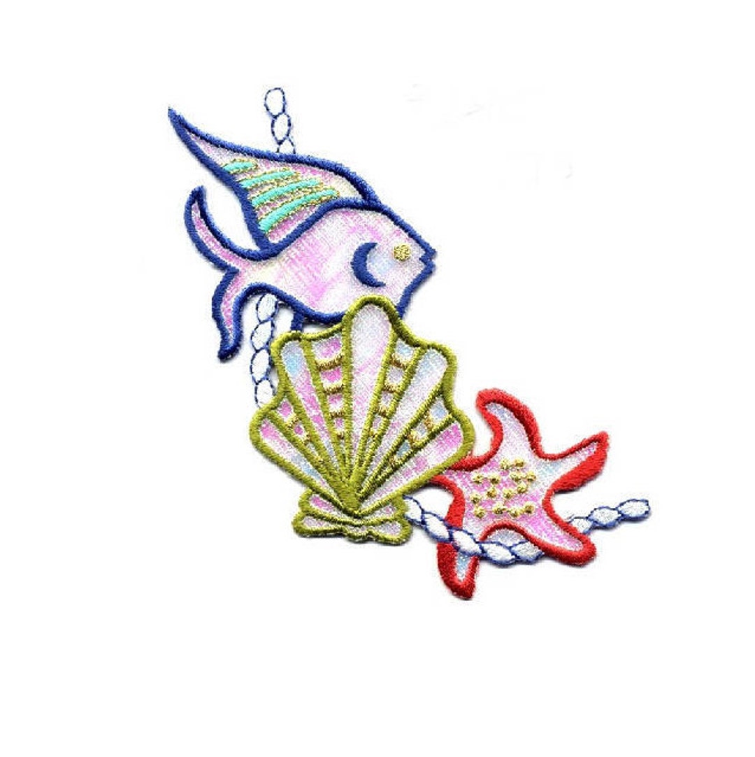 Seashell - Starfish - Fish - Beach - Ocean - Tropical - Shimmering ...