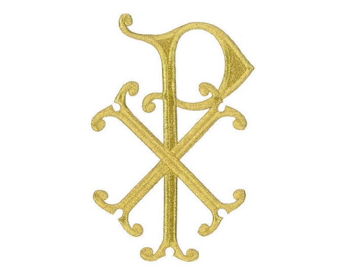 10h Gold Metallic Chi-rho Christogram Christian Symbol Church ...