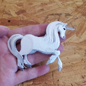 Unicorn - Mythical - Pegasus - Pony - Embroidered Iron On Applique Patch