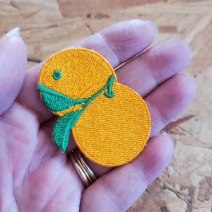 Orange - Fruit - Citrus - Food - Health - Florida - California - Embroidered Iron On Applique Patch