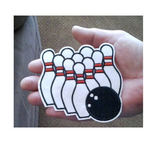 Bowling ball appliqué design - Machine Embroidery Geek
